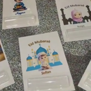 carte porte billet Eid - wdcréations