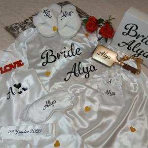 coffret mariée satin - wdcréations