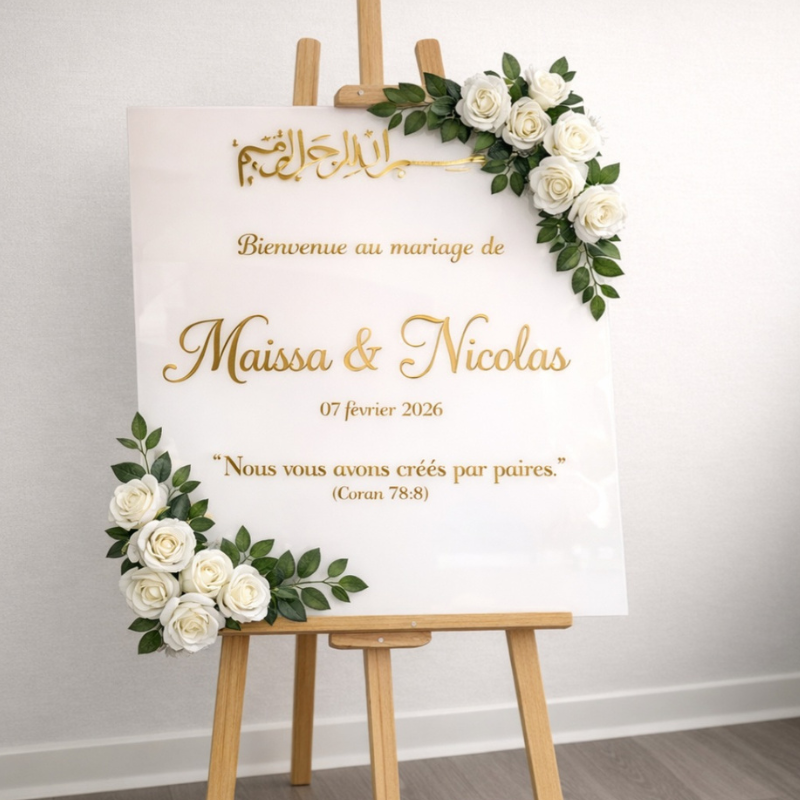 plexiglass mariage - wdcréations
